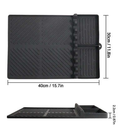 Side Shelf Mat for Blackstone, Silicone Grill Pad for Outdoor Grill Kitchen Counter, Food Grade Griddle Mat, BBQ Grill Mats, Baking Mats, Grill Prep Trays, Hot Pads (Orange)