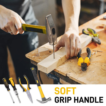 Ktaxon 198 Piece Tool Set, General Household Hand Tool Kit Socket Wrench Auto Repair Tool, W/ Storage Case, Yellow