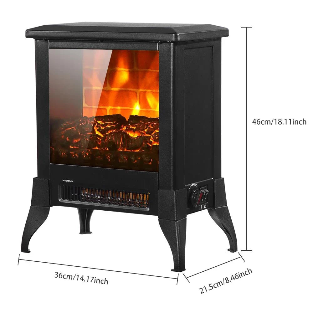 Ktaxon 1400W 14 inch Electric Freestanding Fireplace with Auto-Shutoff, Overheat Protection