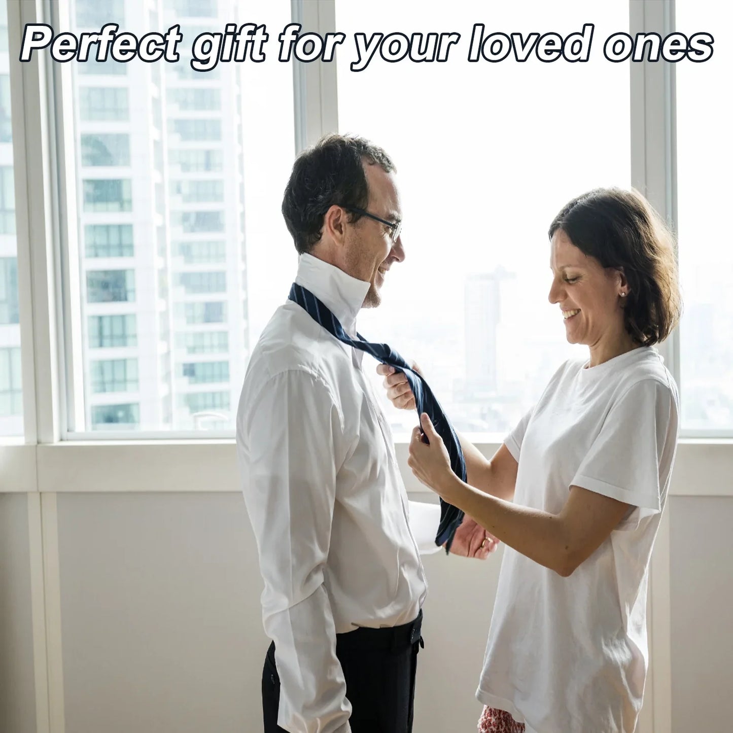 Men's Necktie Set Classic Silk Polyester Tie Woven Stripe Jacquard Neck Ties for Office Wedding Casual (6 PCS)