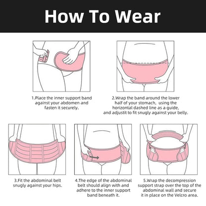 Maternity Support Belt Pregnancy Belly Band, Pregnancy Must Haves Belly Support Band, Antepartum Abdominal Back Support & Postpartum Belly Band - Pregnant Mom Gifts