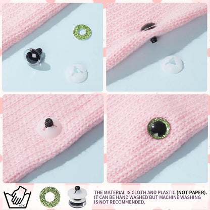 12-25mm Doll Safety Eyes£¬Colorful Plastic Crochet Eyes with Washers for Doll, Puppet Crafting, Plush Animal Teddy Bear Craft Making (Multicolor)