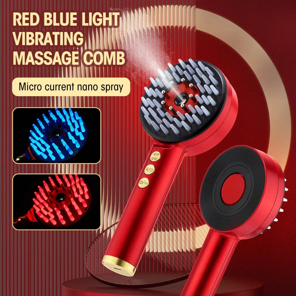 Laser Hair Growth Comb, Micro Current Scalp Massager for Hair Growth, Electric Massage Steam Hair Comb