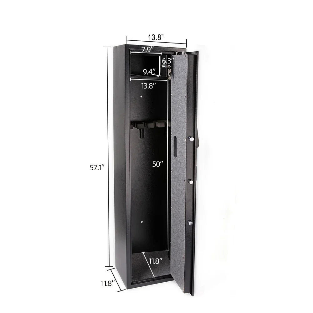 Ktaxon Electronic 5 Rifle Gun Safe, Large Firearms Shotgun Storage Cabinet, with Small Lock Box