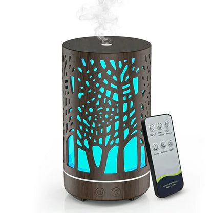 VAVSEA Essential Oil Diffuser, Aromatherapy Diffuser with 7 Colors Light, Ultrasonic Mist Humidifier for Home Bedroom