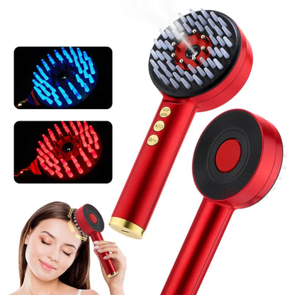 Laser Hair Growth Comb, Micro Current Scalp Massager for Hair Growth, Electric Massage Steam Hair Comb
