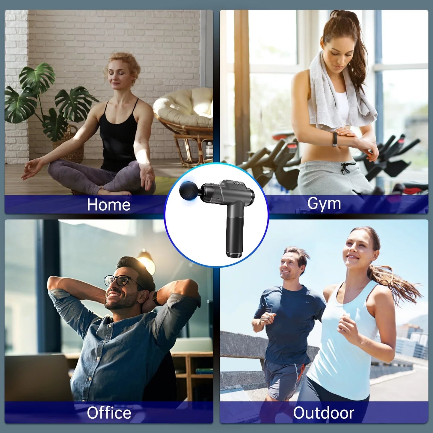 Muscle Massage Gun Handheld Deep Tissue Massager Electric Quiet Portable Massaging Gun 99 Speed Adjustable Professional Fascia Gun for Sore Muscle and Stiffness