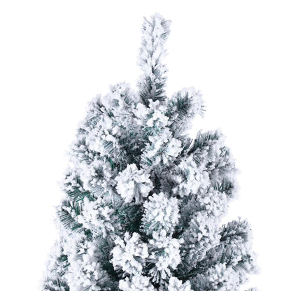 Ktaxon 6ft Pre-Lit Snow Flocked Artificial Christmas Pine Tree Holiday Decor