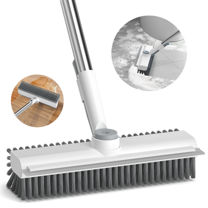 2 in 1 Scrub Brush Floor Brush with Long Handle