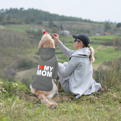 Dog Sweater Dog Hoodie Cold Weather Dog Coat Hooded Sweatshirt for Puppies,Cats, Small Medium Large Dogs MOM