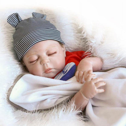 Ktaxon 23" Full Body Silicone Reborn Baby Sleeping Doll Soft Vinyl Lifelike Newborn Boy