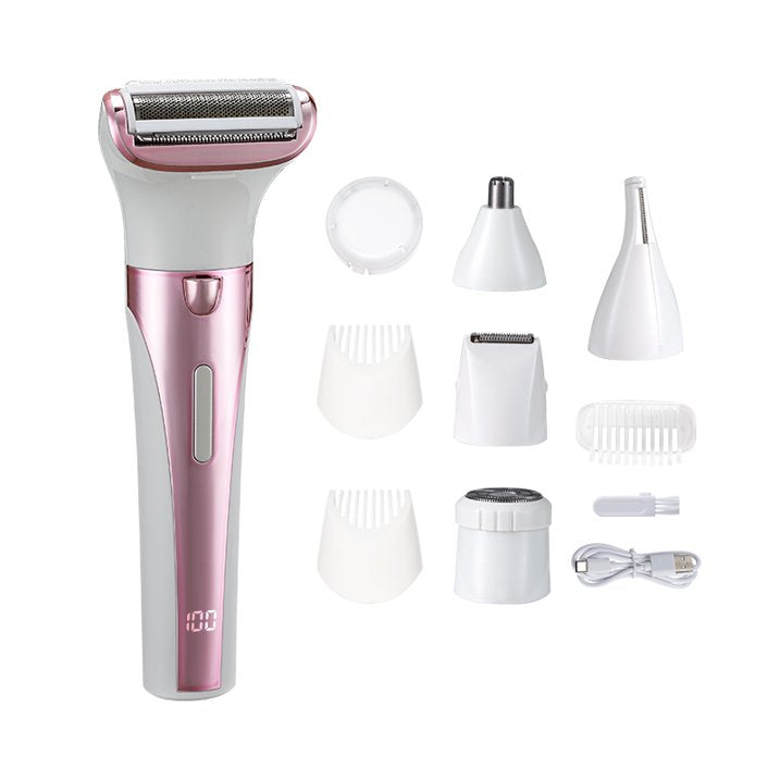 5-in-1 Nose Hair Trimmer for Women ¨C Face, Bikini & Body Shaver ¨C Electric Razor with Waterless Design for Smooth Skin