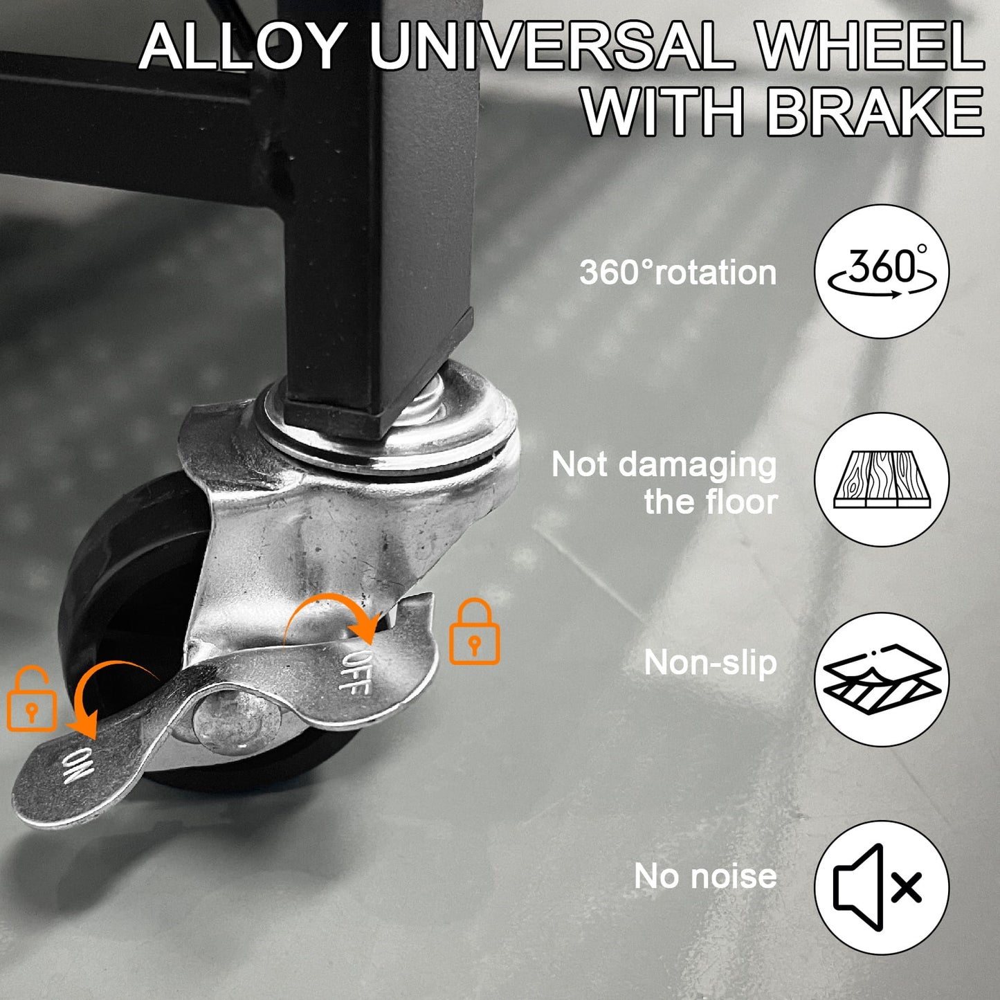 PRIJESSE 5-Tier Foldable Storage Shelves Metal Rack Heavy-Duty Storage Shelf Supporting 330LBS Loads Black