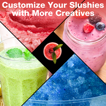 Slushie Machine, Slushy Maker for Home, Frozen Drink Maker for Smoothie, Ice Cold Slush for Kids, Black