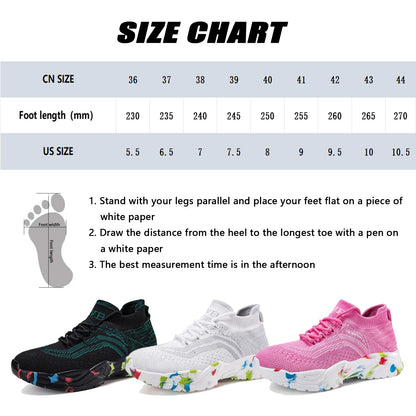 LASUDRAA Women's Shoes Dopamine Slip on Lazy Sneakers Outdoor Running Casual Comfortable Sock Shoes