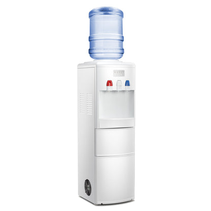 Havato 3 in 1 Water Dispenser with Ice Maker Top Loading for 5 Gallon, Child Lock