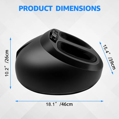 Foot Massager Machine with Heat Therapy, Adjustable Timer, Wireless Remote Control Removable Foot Sleeves Perfect for Relaxation and Pain Relief for Tired Feet at Home or Office