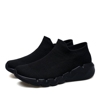 LASUDRAA Men's Shoes Running Casual Breathable Slip on Shoes Walking Lightweight Athletic Sneakers
