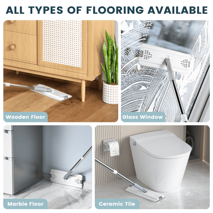 Flat Mop and Bucket Set, Mop and Bucket with Wringer Set