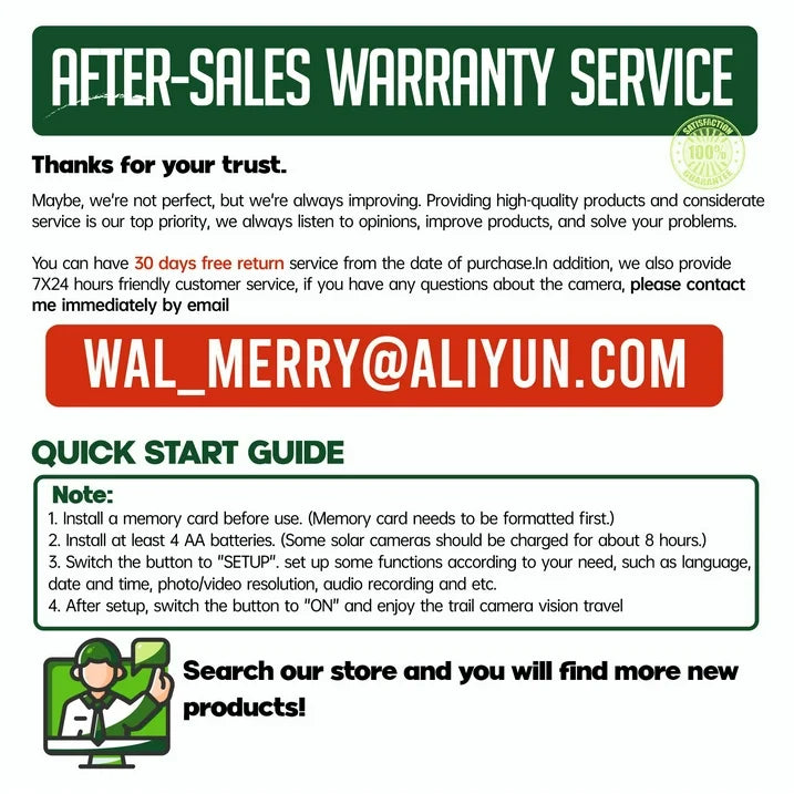 CAMPARK 2 Pack Trail Camera 36MP 2K Game Hunting Deer Camera Night Vision Waterproof Motion Activated