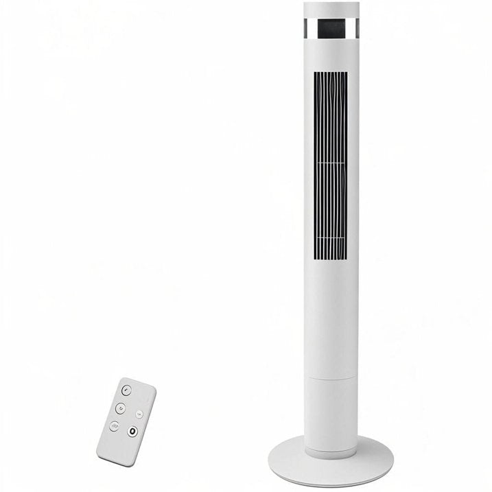 Havato Tower Fan Portable Floor Fans with Oscillation, Remote Control, 3 Speeds Wind 3 Modes, up to 12 H Timer Bladeless Standing Fan, Portable for Home, Dormitory or Office(43 inch, White)