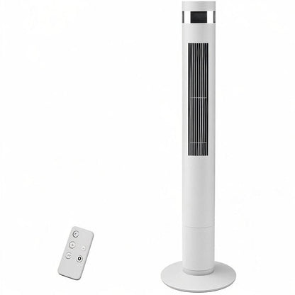 Havato Tower Fan Portable Floor Fans with Oscillation, Remote Control, 3 Speeds Wind 3 Modes, up to 12 H Timer Bladeless Standing Fan, Portable for Home, Dormitory or Office(43 inch, White)
