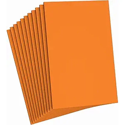 Do2ping Orange Foam Sheets Crafts, 8.5x5.5 Inch Eva Color Craft Foam Paper for Crafts Project Classroom Scrapbook DIY Cosplay (Orange-10 Sheets)