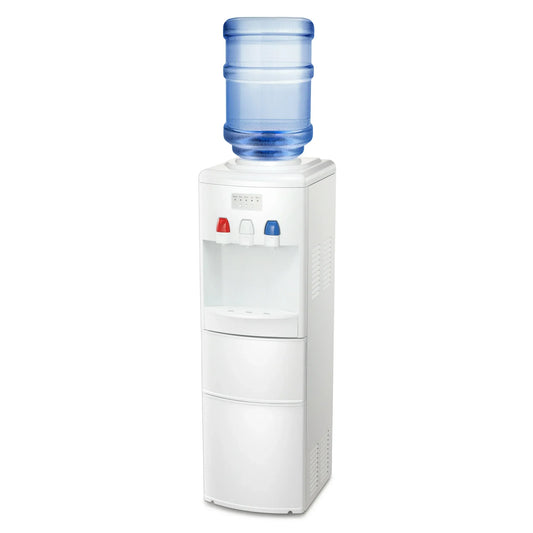 Havato 3 in 1 Water Dispenser with Ice Maker Top Loading for 5 Gallon, Child Lock