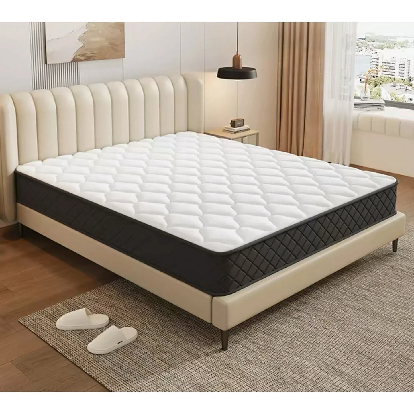 Hycean Queen Mattress, 10 Inch Memory Foam Pocket Spring Mattress, Hybrid Bed Mattress in a Box for Pressure Relief & Motion Isolation, CertiPUR-US, 100-Night Trial