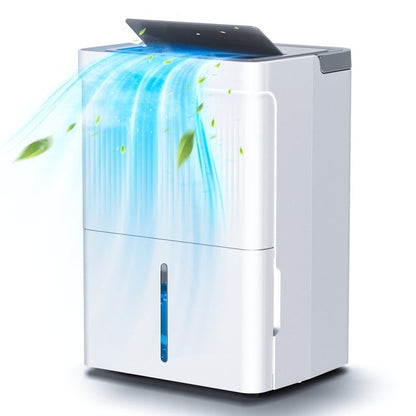 KISSAIR 32 Pint Dehumidifier with Drain Hose 3000 sq ft Coverage Area with Auto Defrost, Timer