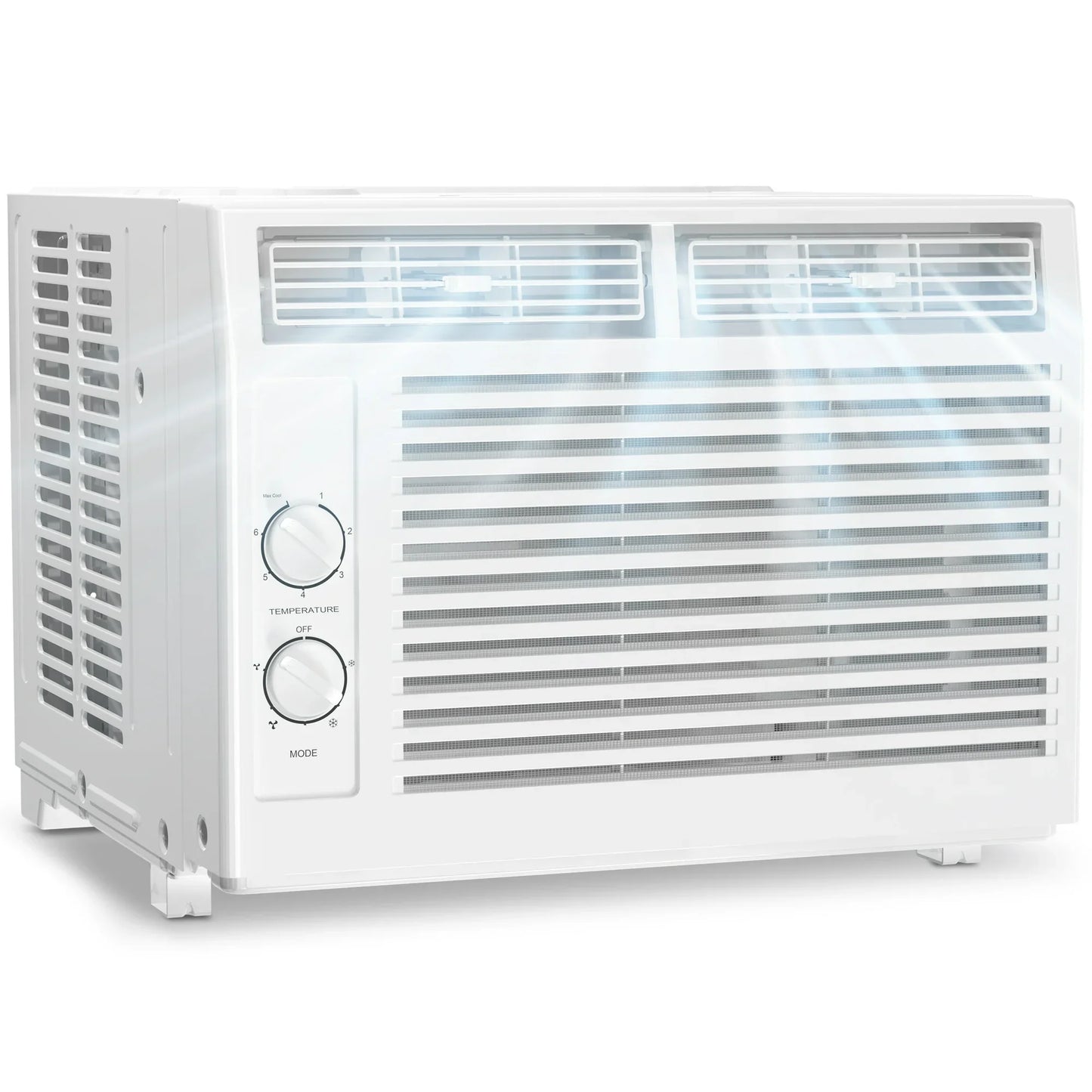 KISSAIR 6,000 BTU 115V U Shaped Window Air Conditioner, for Small Room AC Unit air conditioner Easy Installation, Cools up to 150 Sq. Ft