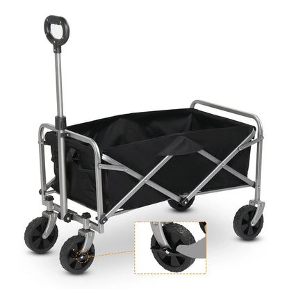 Ktaxon 29" Foldable Wagon, 220L Capacity Wagons Carts Foldable with Wheels