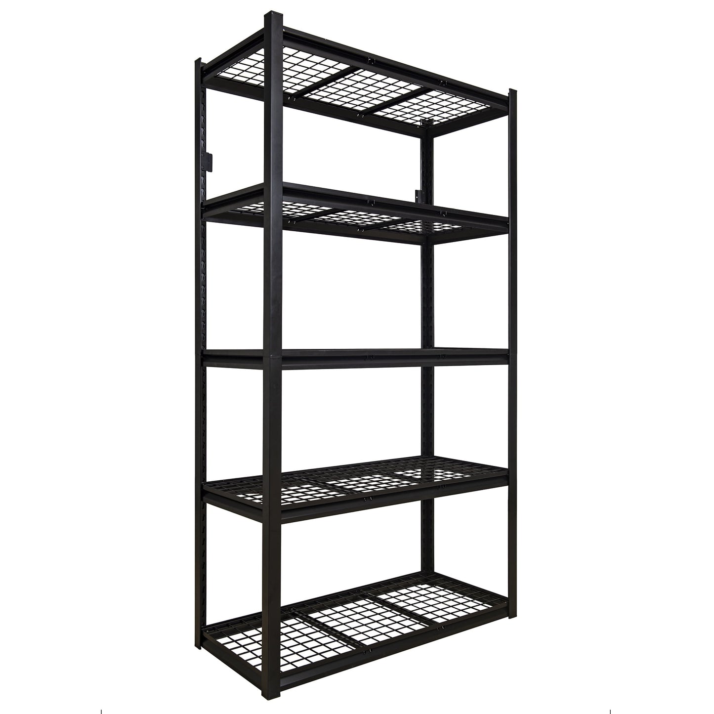 Ktaxon 40" W Wire Shelving, Heavy Duty Garage Kitchen Storage Shelves, Adjustable Metal Shelving Unit, Industrial Rack Load 2500LBS for Pantry Basement, Black