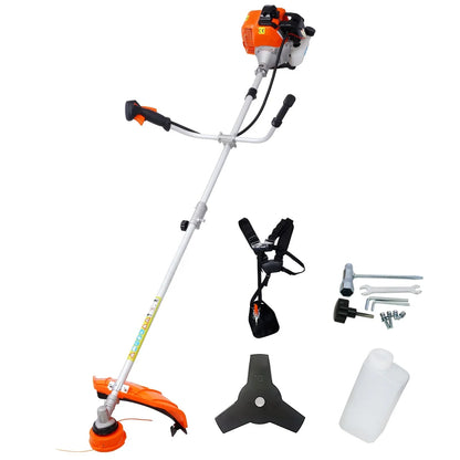 Ktaxon 52cc Weed Eater/Wacker Gas Powered, 2 in 1 String Trimme, with 10'' Brush Cutter, Rubber Handle & Shoulder Strap Included