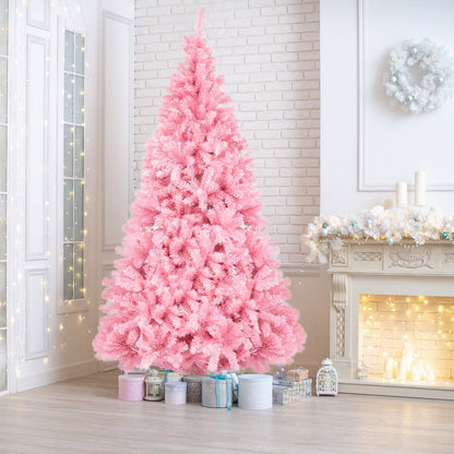 Ktaxon Pink Christmas Tree 6ft Traditional with 1000 Tips Artificial Xmas Tree, Indoor Holidays Decoration, Unlit
