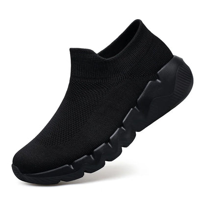 LASUDRAA Men's Shoes Running Casual Breathable Slip on Shoes Walking Lightweight Athletic Sneakers