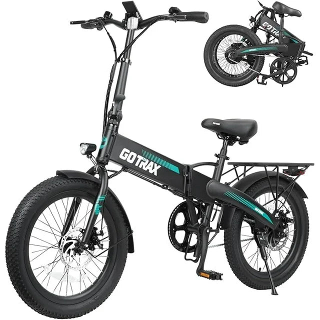 Skeri 20" Folding Electric Bike with 40Miles (Pedal-assist1) by 48V Battery, 20Mph Power by Peak 500W, Adult Electric Bicycle with 5 Pedal-Assist Levels& LCD Display, Suitable for Commuting
