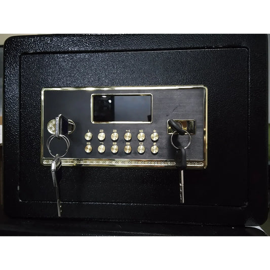 TNTANTS 1.5 Cuft Safe Box, Digital Keypad Home Safe With Fireproof Waterproof Bag & Adjustable Shelf, Security Safe for Money Business Office Black