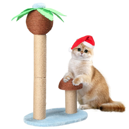 Zimtown 26in Cat Tree Cocoanut Tree for Indoor Cats with Scratching Posts Decoration