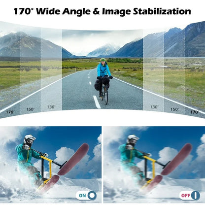 Campark 4K 30FPS Action Camera 20MP Touch Screen Sports Camera Waterproof Underwater Camera WiFi Vlog Camera