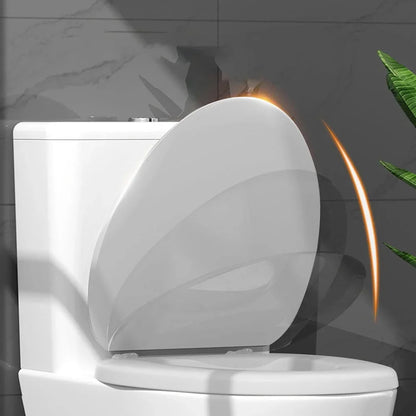 Aiteng Soft Vinyl V-Shaped Toilet Seat Cover with Comfort Foam Cushioning fits Most Fixtures, Toilet Lid with Secure Hinges Easy Clean and Installation, White