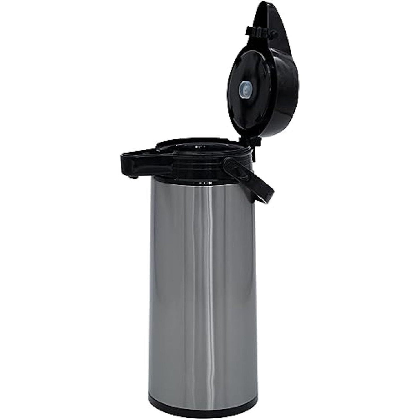 74 Oz Airpot Coffee Dispenser with Pump, Insulated Thermal Coffee Carafe - Stainless Steel Hot Beverage Dispenser - Thermos Urn for Hot/Cold Water, Drink Dispenser for Parties (Stainless Steel)