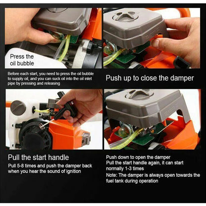 PRIJESSE Gas Powered Earth Digger with 3 Extension Rods + 3 Auger Drill Bits