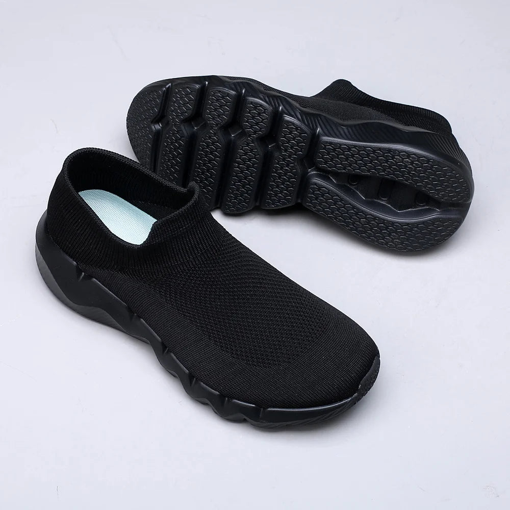 LASUDRAA Women Walking Shoes Casual Slip on Tennis Sneakers Comfort Athletic Gym Shoes for Ladies