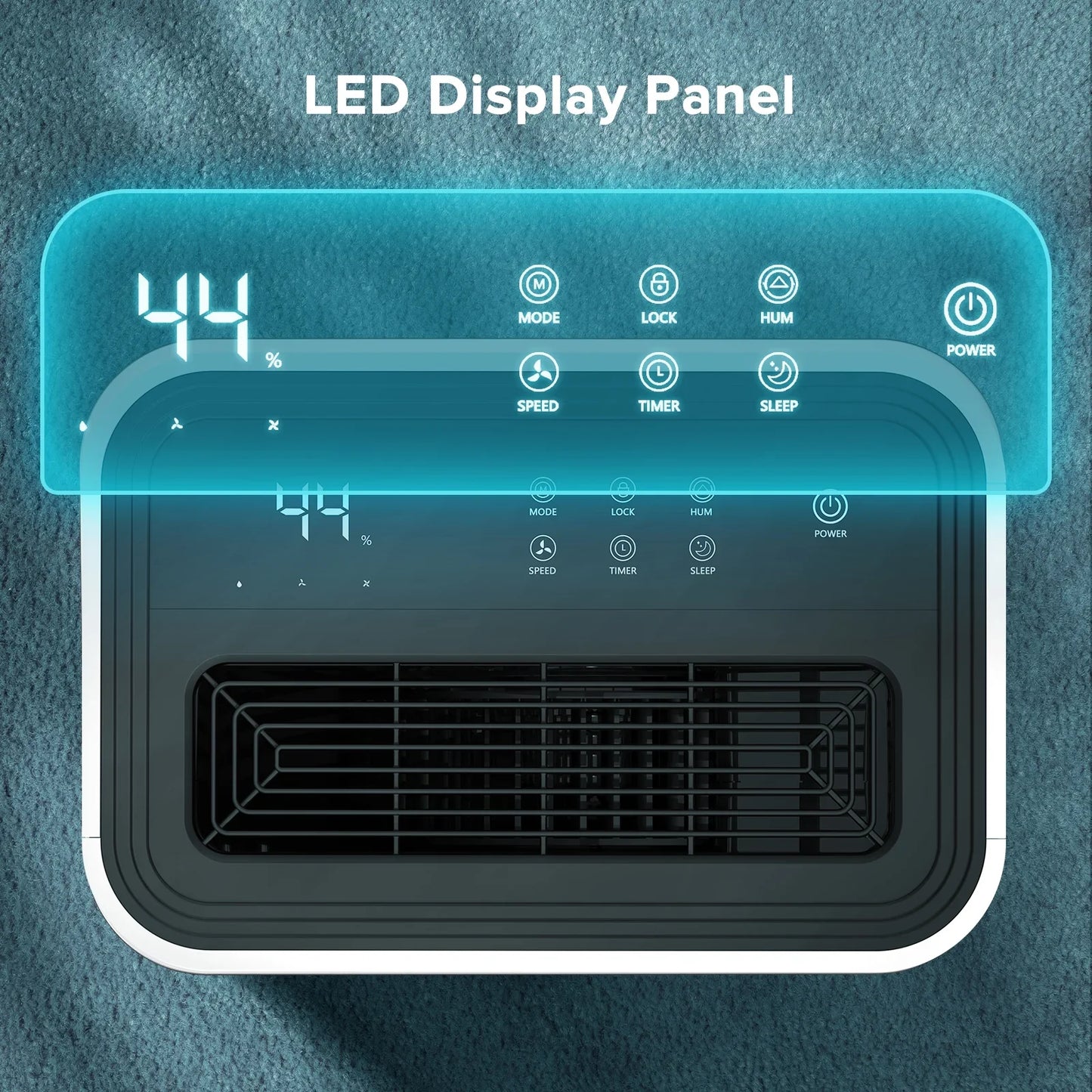 KISSAIR 15 Pint Dehumidifier for Home with Drain Hose, 1,000 Sq. ft Coverage Area, Intelligent Humidistat & Monitor, Auto & Drying Mode, 24H Timer, Auto Defrost