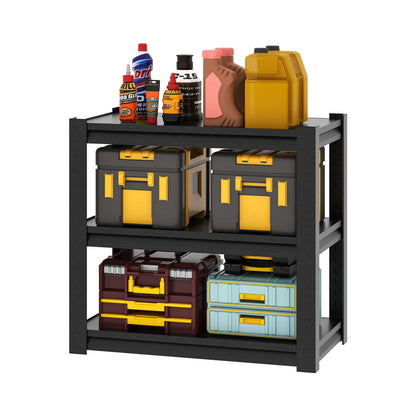 IKIMI 5-Tier Metal Storage Shelves for Garage, 16" D*36" W*72" H, Black, Assembly Required