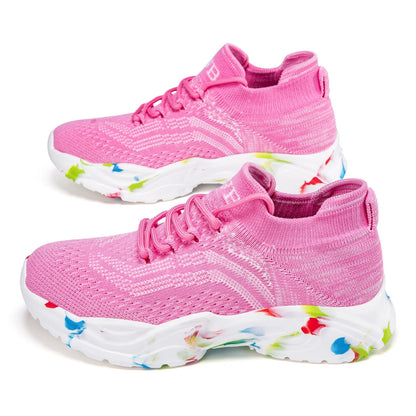 LASUDRAA Women's Shoes Dopamine Slip on Lazy Sneakers Outdoor Running Casual Comfortable Sock Shoes