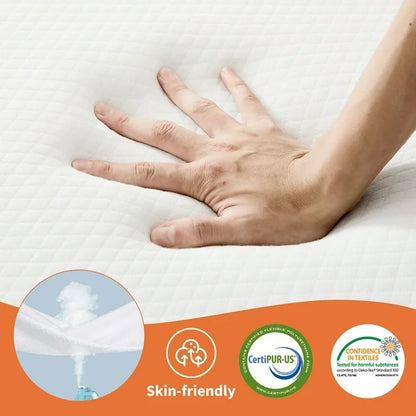 3 Inch Tri-fold Memory Foam Mattress, Portable Foldable Floor Bed£¬Portable Floor Mattress for Guest/Travel/Camping/Yoga - Twin Size