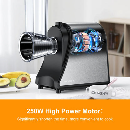 Electric Cheese Grater Shredder, Electric Salad Maker for Home Kitchen Use, One-Touch Easy Control, Electric Grater for Vegetables