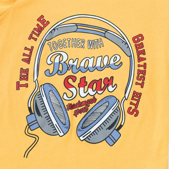 HILEELANG Little Boy Short Sleeve Tees Summer Easter Black Green Yellow Summer Vibes T-Shirts Cotton Tops Shirts 3 Packs Size 6